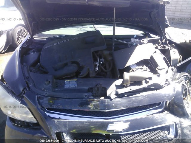 1G1ZG57B98F200707 - 2008 CHEVROLET MALIBU LS შავი ფოტო 10
