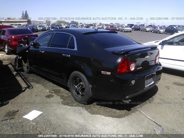 1G1ZG57B98F200707 - 2008 CHEVROLET MALIBU LS შავი ფოტო 3