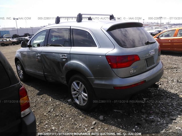 WA1BY74L98D006456 - 2008 AUDI Q7 3.6 QUATTRO PREMIUM GRAY photo 3