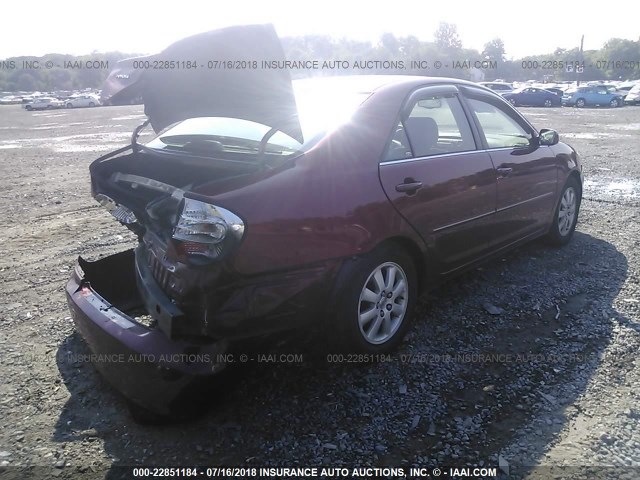 4T1BE30K92U094660 - 2002 TOYOTA CAMRY LE/XLE/SE 栗色 照片 4