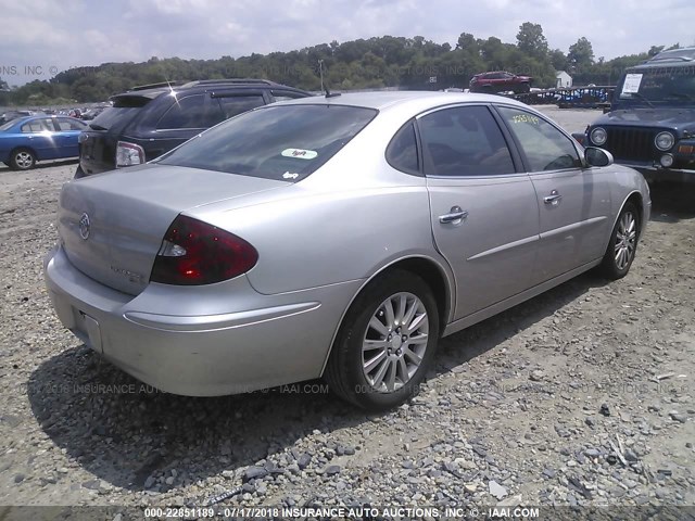 2G4WE587471137740 - 2007 BUICK LACROSSE CXS SILVER photo 4