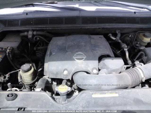 5N1BA08D19N605895 - 2009 NISSAN ARMADA SE/LE SILVER photo 10