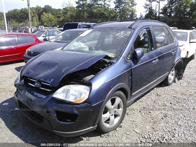 KNAFG525587163626 - 2008 KIA RONDO LX/EX BLUE photo 6