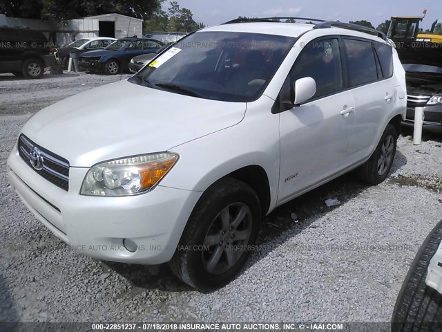 JTMZD31V475076471 - 2007 TOYOTA RAV4 LIMITED WHITE photo 2