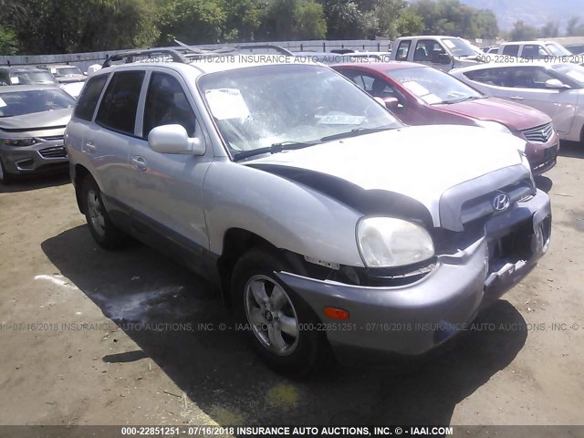 KM8SC13D55U952671 - 2005 HYUNDAI SANTA FE GLS/LX SILVER photo 1