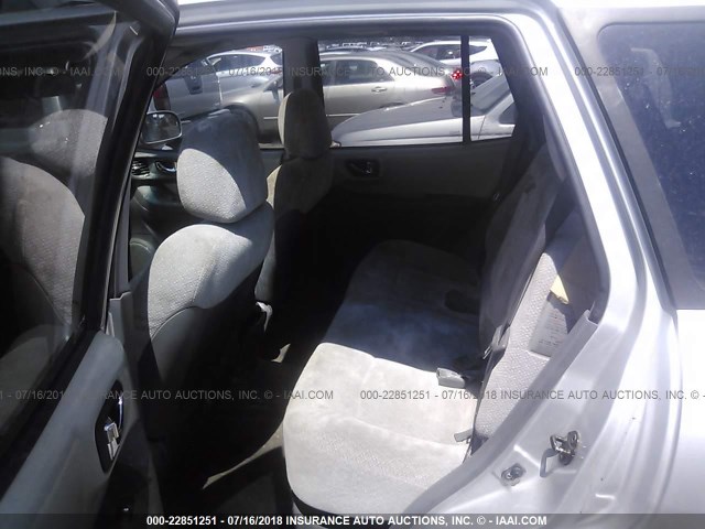 KM8SC13D55U952671 - 2005 HYUNDAI SANTA FE GLS/LX SILVER photo 8