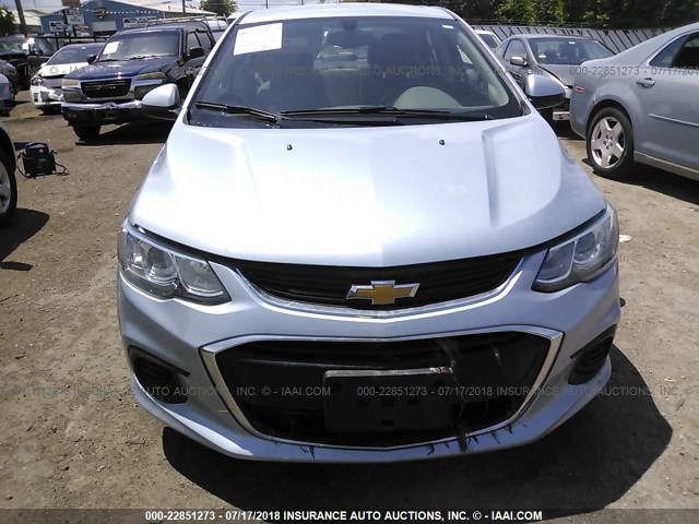 1G1JB5SH9H4125381 - 2017 CHEVROLET SONIC LS 银色 照片 6
