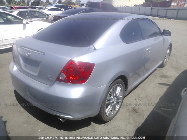 JTKDE177970212037 - 2007 TOYOTA SCION TC 银色 照片 4