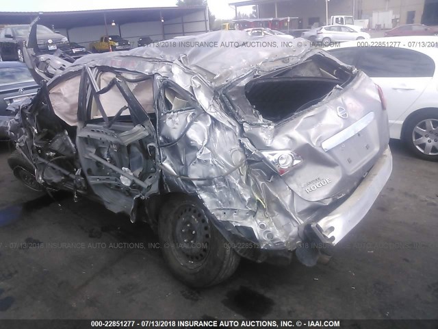 JN8AS5MT2BW563488 - 2011 NISSAN ROGUE S/SV/KROM GRAY photo 3