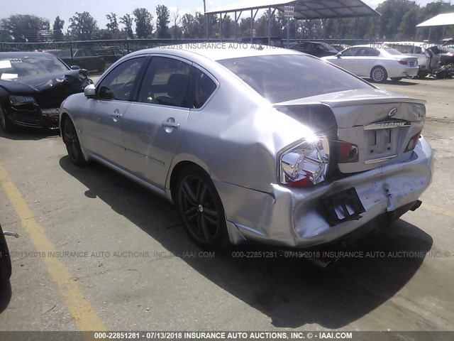 JNKBY01E36M202388 - 2006 INFINITI M45 SPORT SILVER photo 3