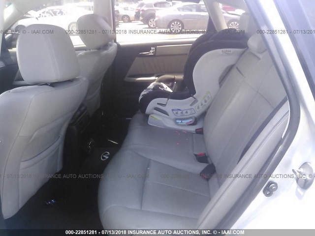 JNKBY01E36M202388 - 2006 INFINITI M45 SPORT SILVER photo 8