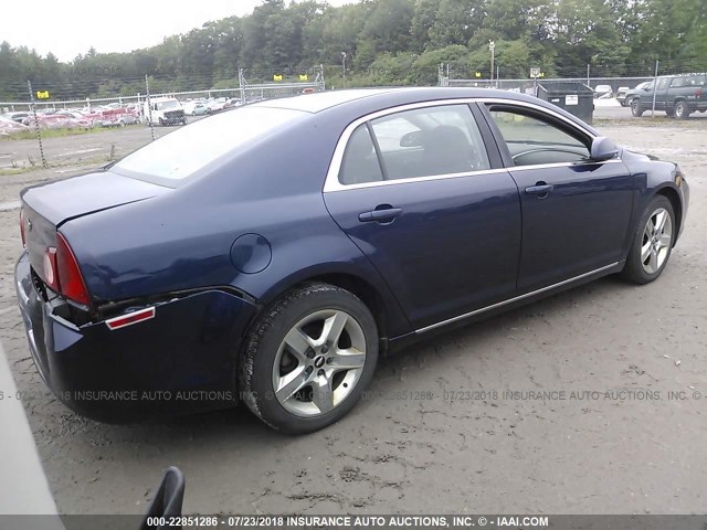 1G1ZC5EB2AF273812 - 2010 CHEVROLET MALIBU 1LT 蓝色 照片 4