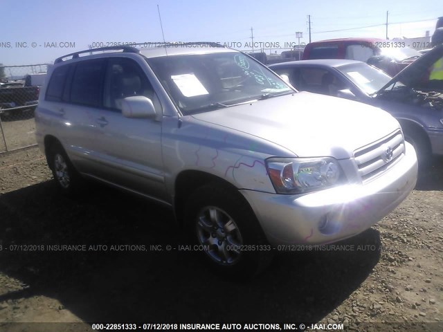 JTEEP21A470228805 - 2007 TOYOTA HIGHLANDER SPORT/LIMITED SILVER photo 1