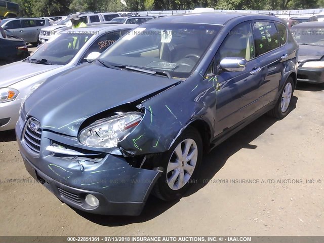 4S4WX86C864416848 - 2006 SUBARU B9 TRIBECA 3.0 H6/3.0 H6 LIMITED BLUE photo 2