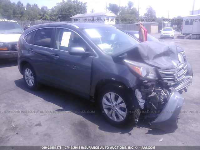 2HKRM4H78DH600553 - 2013 HONDA CR-V EXL GRAY photo 1