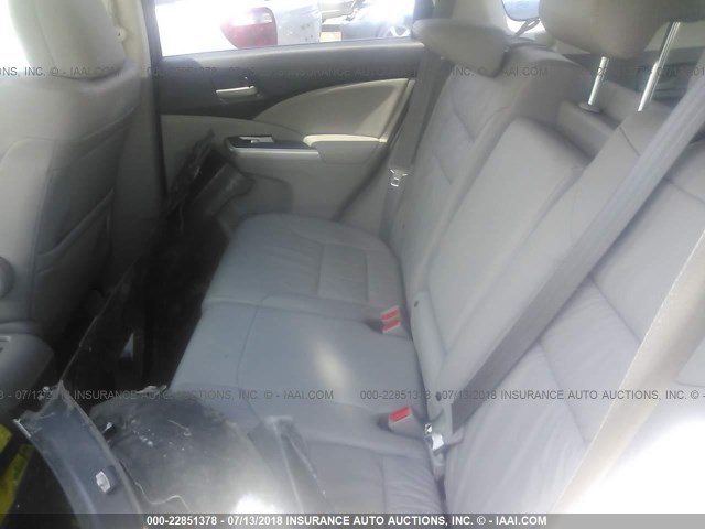 2HKRM4H78DH600553 - 2013 HONDA CR-V EXL GRAY photo 8