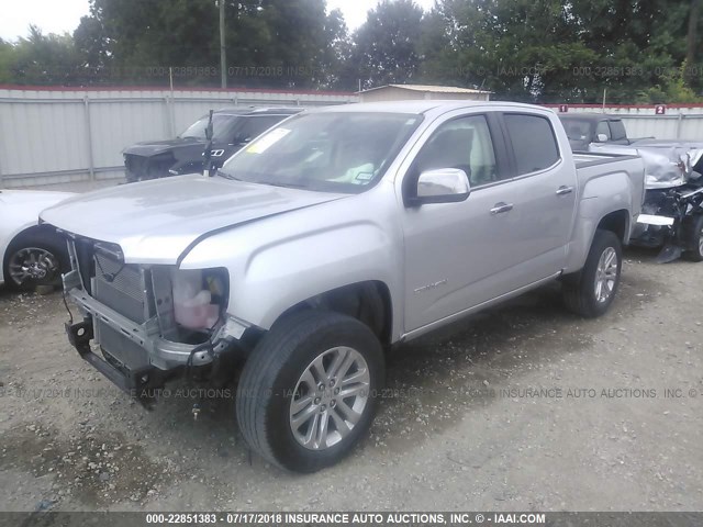 1GTG5DE34G1363349 - 2016 GMC CANYON SLT SILVER photo 2