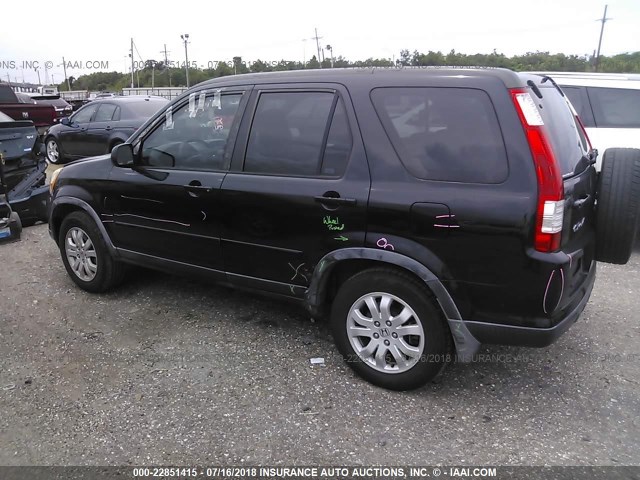 JHLRD78935C056062 - 2005 HONDA CR-V SE/EX BLACK photo 3