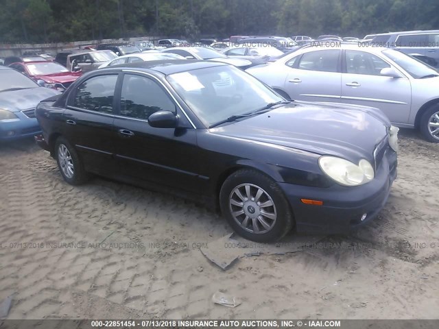 KMHWF25S42A535887 - 2002 HYUNDAI SONATA GL BLACK photo 1