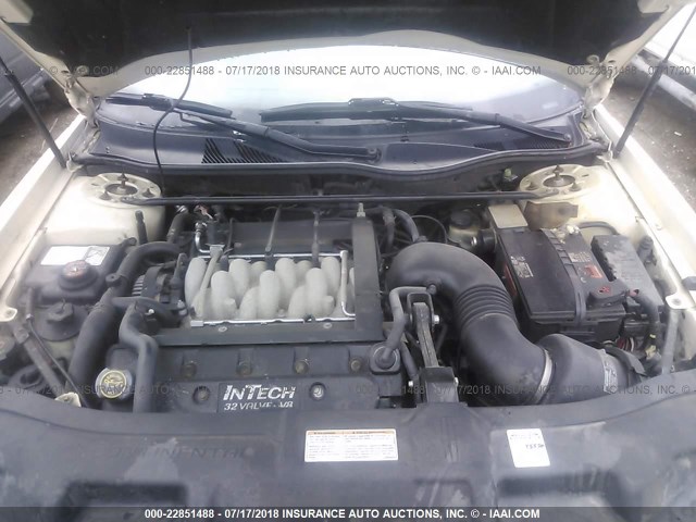 1LNFM97V7WY683244 - 1998 LINCOLN CONTINENTAL  白色 照片 10
