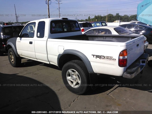 5TESN92N31Z785980 - 2001 TOYOTA TACOMA XTRACAB PRERUNNER 白色 照片 3