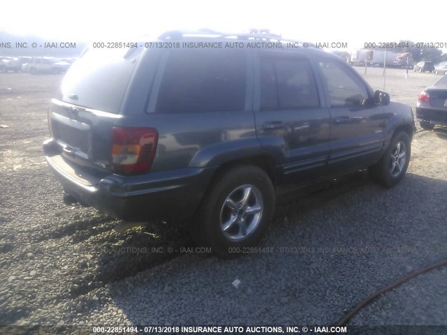 1J4GX58N81C685141 - 2001 JEEP GRAND CHEROKEE LIMITED BLUE photo 4