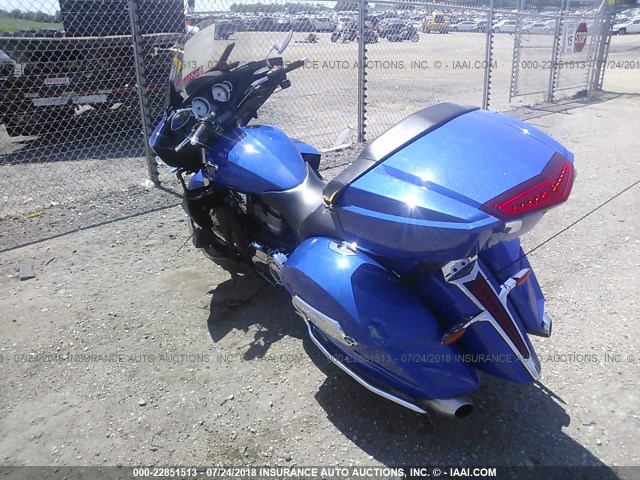 5VPTW36NXD3014641 - 2013 VICTORY MOTORCYCLES CROSS COUNTRY TOUR BLUE photo 3
