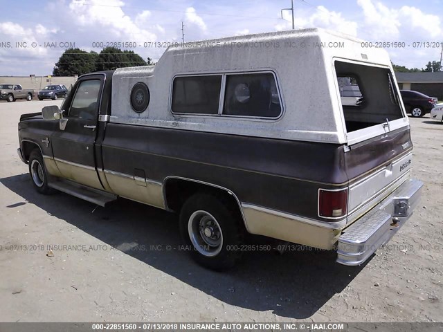 1GCEC14C9DJ170848 - 1983 CHEVROLET C10 BROWN photo 3