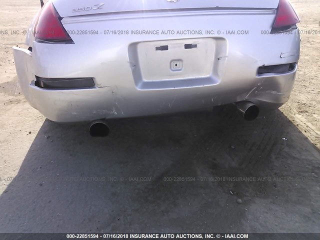 JN1AZ34E33T009654 - 2003 NISSAN 350Z COUPE GRAY photo 6