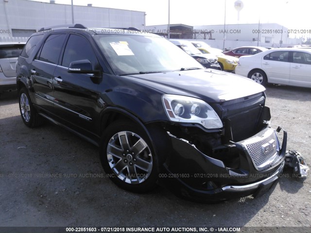 1GKKRTED0CJ135879 - 2012 GMC ACADIA DENALI BLACK photo 1