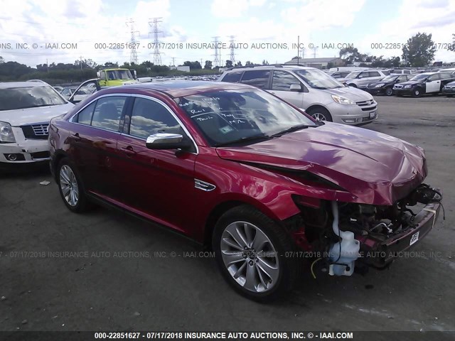 1FAHP2FW1BG101473 - 2011 FORD TAURUS LIMITED RED photo 1