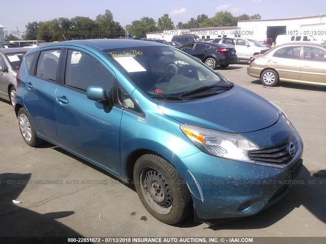 3N1CE2CP1EL393118 - 2014 NISSAN VERSA NOTE S/S PLUS/SV/SL GREEN photo 1