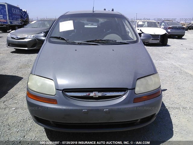 KL1TD66657B750760 - 2007 CHEVROLET AVEO LS 灰色 照片 6