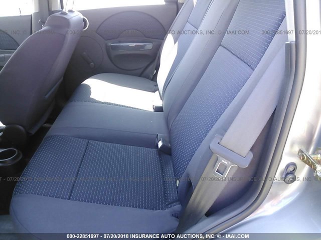 KL1TD66657B750760 - 2007 CHEVROLET AVEO LS 灰色 照片 8