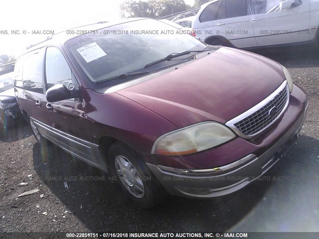 2FMDA53442BB58025 - 2002 FORD WINDSTAR SEL RED photo 1