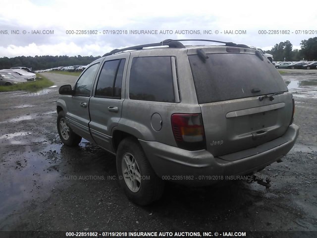 1J4G268S4XC530038 - 1999 JEEP GRAND CHEROKEE LIMITED SILVER photo 3