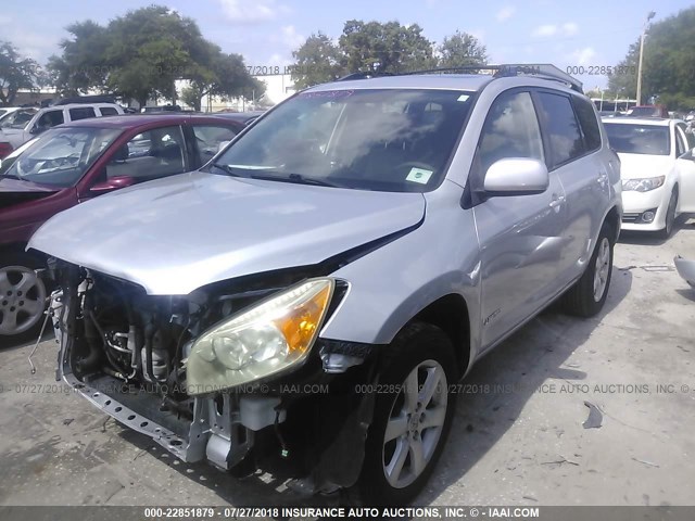 JTMBK31V375034283 - 2007 TOYOTA RAV4 LIMITED SILVER photo 2