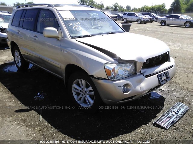 JTEGW21A270017811 - 2007 TOYOTA HIGHLANDER HYBRID GOLD photo 6