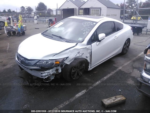 2HGFG3B80EH511674 - 2014 HONDA CIVIC EX WHITE photo 2