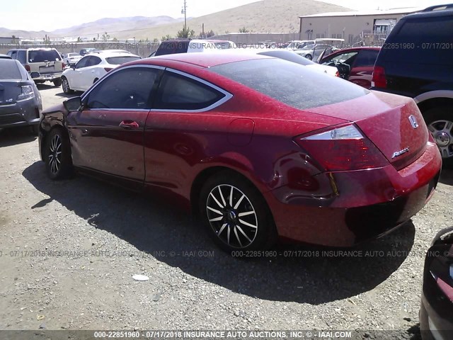 1HGCS12398A004155 - 2008 HONDA Accord LX-S RED photo 3