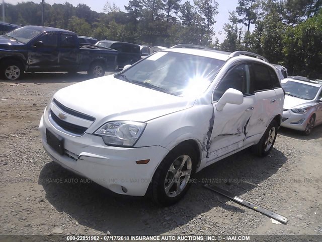 3GNAL3EK4DS573058 - 2013 CHEVROLET CAPTIVA LT WHITE photo 2