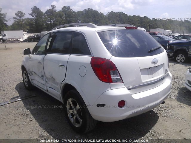 3GNAL3EK4DS573058 - 2013 CHEVROLET CAPTIVA LT WHITE photo 3