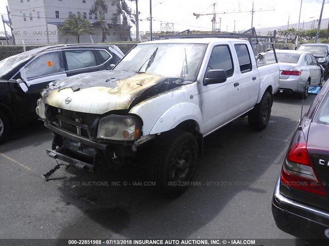 1N6ED27T84C453533 - 2004 NISSAN FRONTIER CREW CAB XE V6 WHITE photo 2