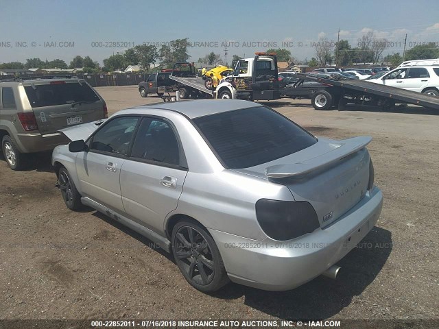 JF1GD296X4G514236 - 2004 SUBARU IMPREZA WRX SILVER photo 3