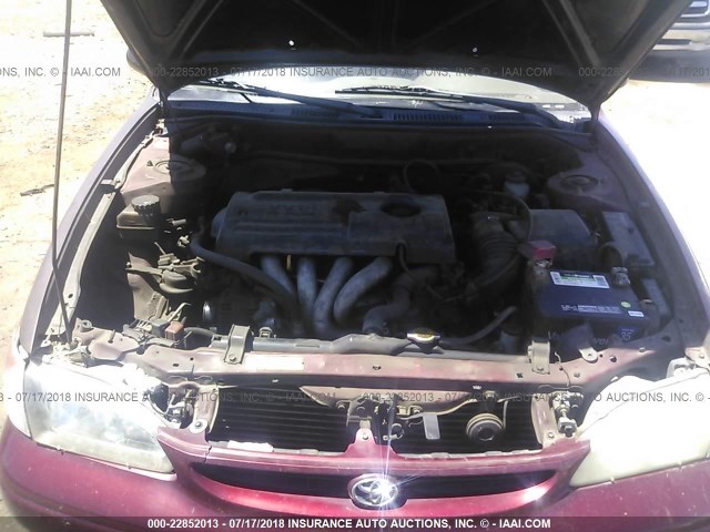2T1BR12E0YC363042 - 2000 TOYOTA COROLLA VE/CE/LE RED photo 10