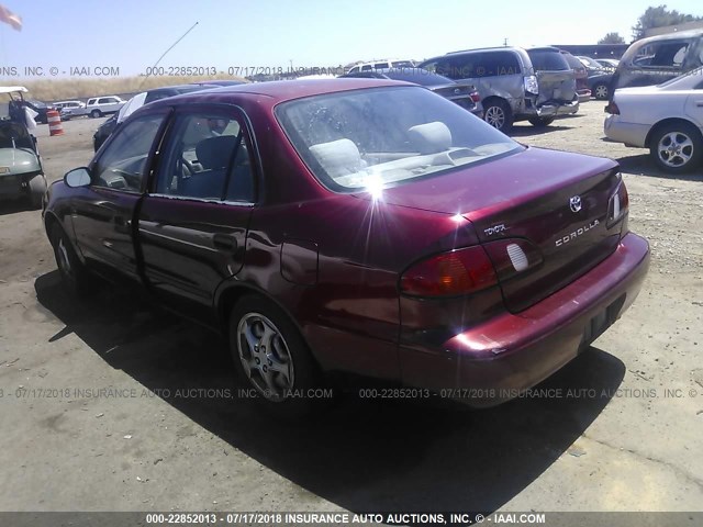 2T1BR12E0YC363042 - 2000 TOYOTA COROLLA VE/CE/LE RED photo 3
