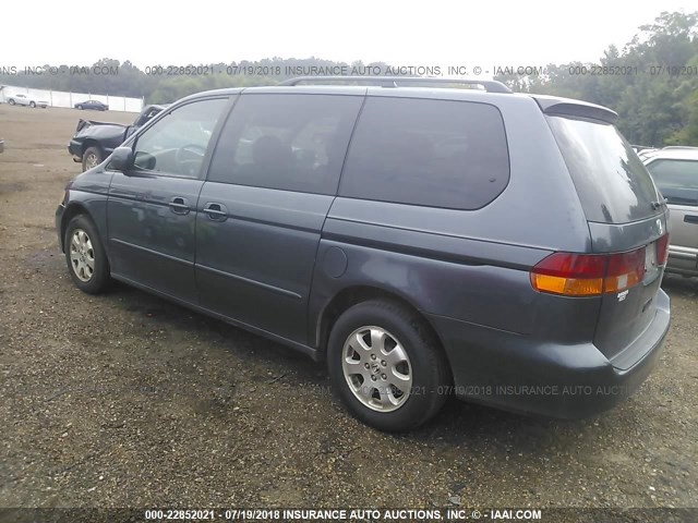 5FNRL18914B096221 - 2004 HONDA ODYSSEY EXL Navy photo 3