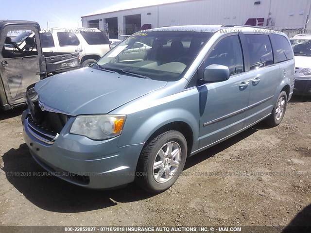 2A8HR54189R589562 - 2009 CHRYSLER TOWN & COUNTRY TOURING BLUE photo 2