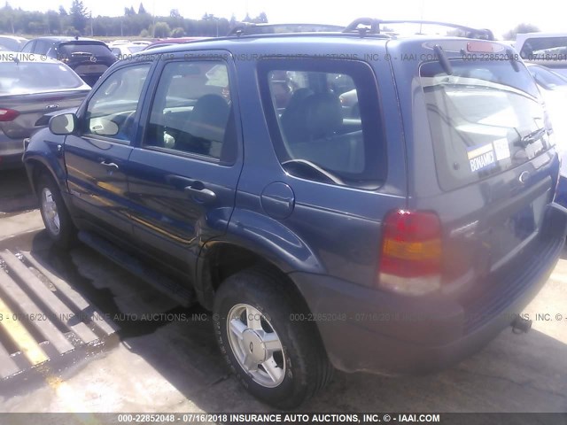 1FMYU02131KA59042 - 2001 FORD ESCAPE XLS BLUE photo 3