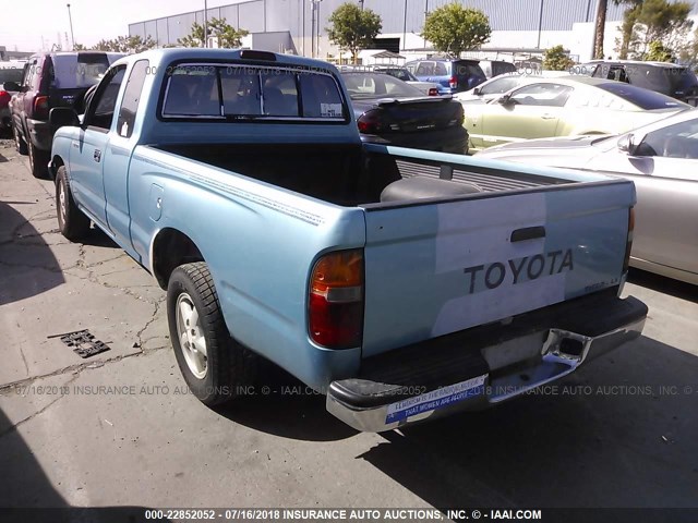 4TAVL52N0TZ174729 - 1996 TOYOTA TACOMA XTRACAB Light Blue photo 3